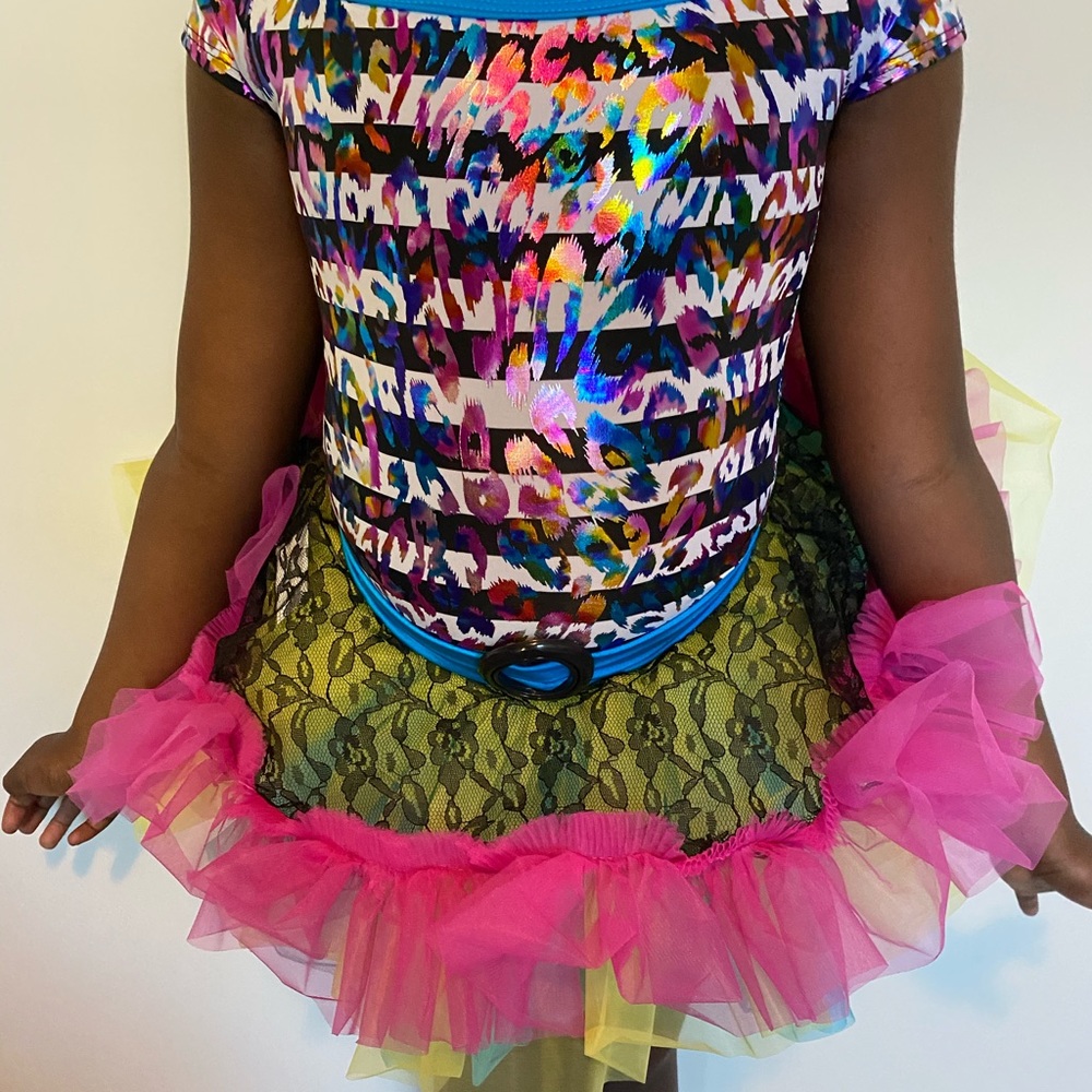 New Girls Jazz Rock Dance Costume Sz 10-12